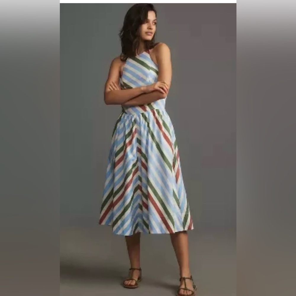 Anthropologie Maeve Dress Mini Halter NWT Size XS